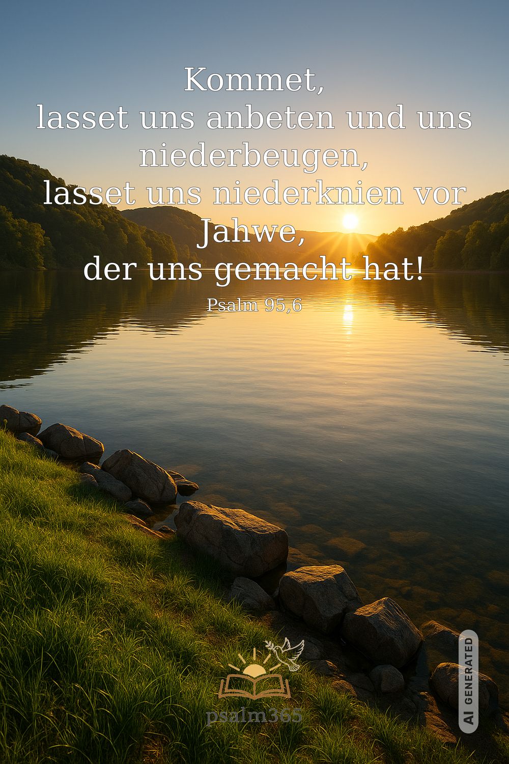 Psalm 95,6 — KI-generiertes Bild