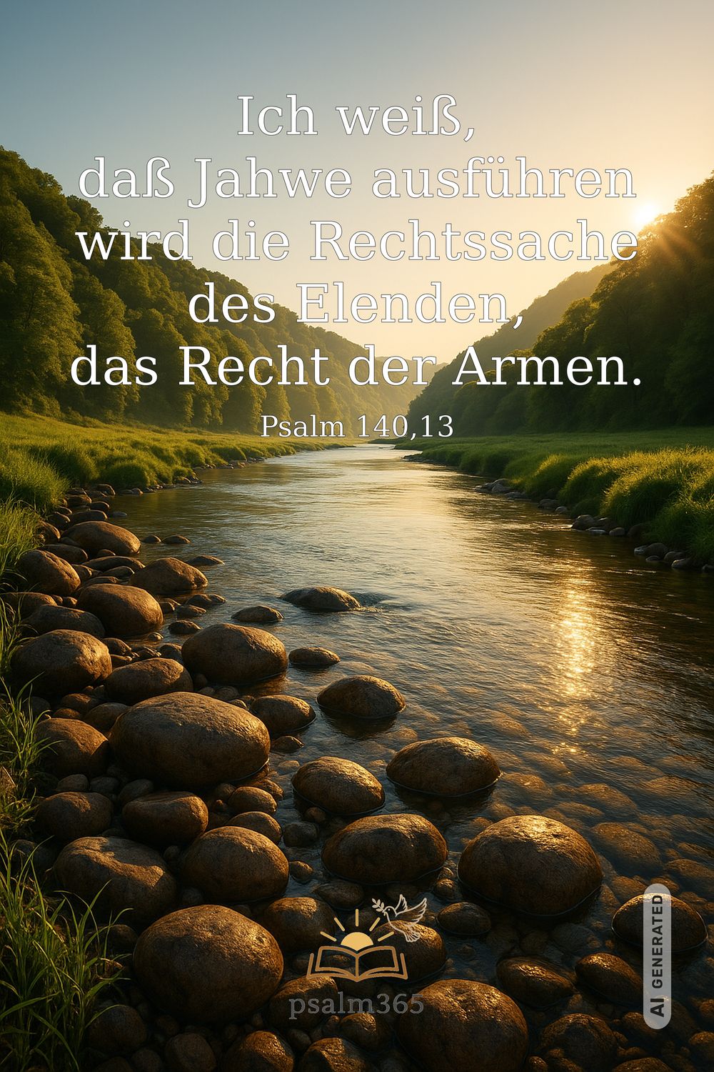 Psalm 140,13 — KI-generiertes Bild
