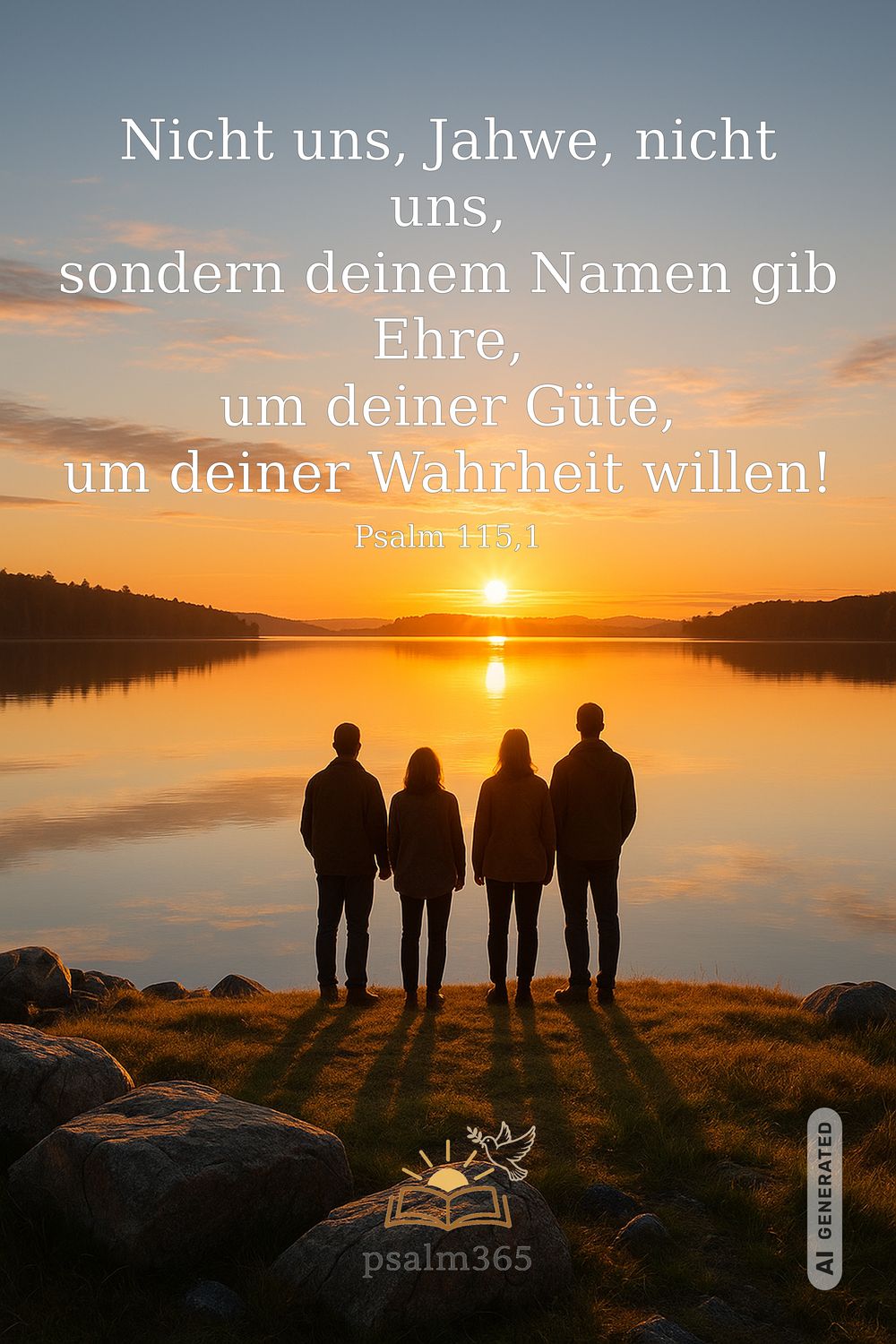 Psalm 115,1 — KI-generiertes Bild