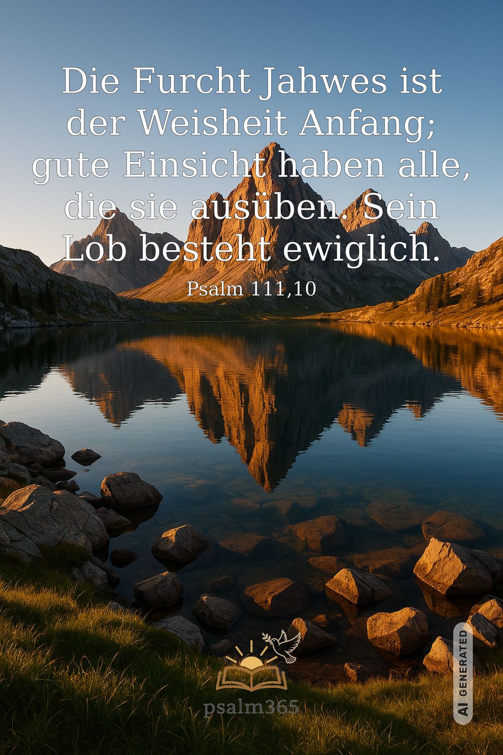 Psalm 111,10 — KI-generiertes Bild