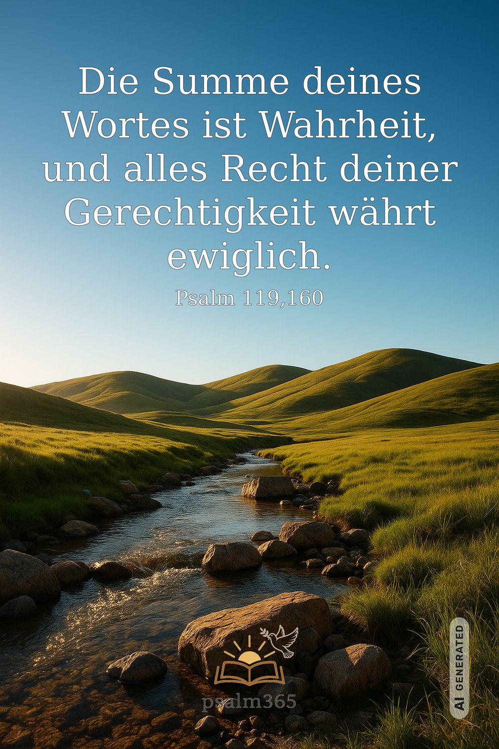 Psalm 119,160 — KI-generiertes Bild