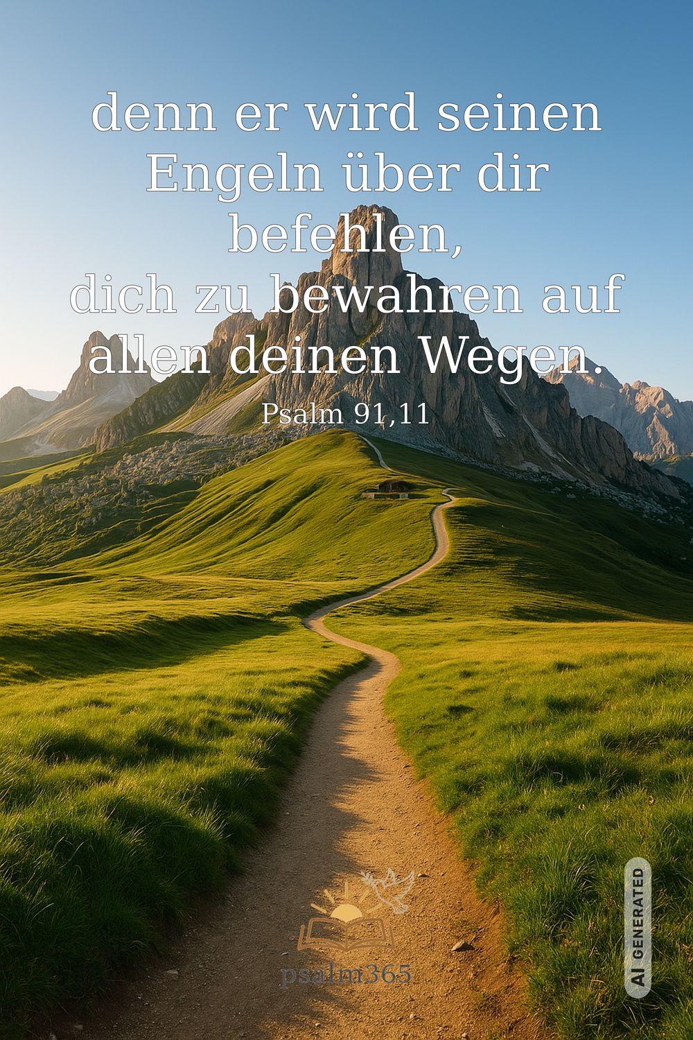 Psalm 91,11 — KI-generiertes Bild