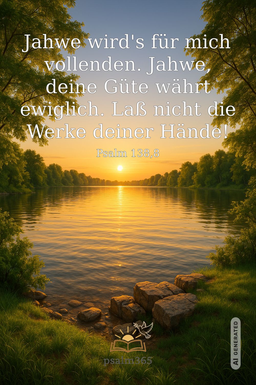 Psalm 138,8 — KI-generiertes Bild