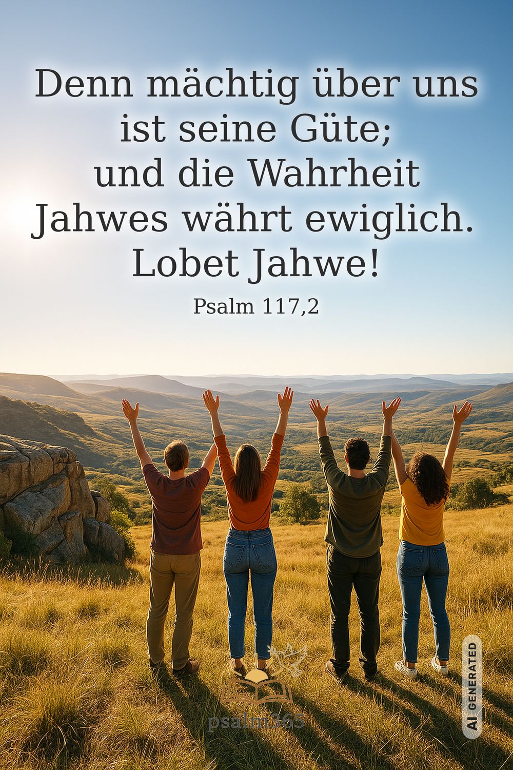 Psalm 117,2 — KI-generiertes Bild