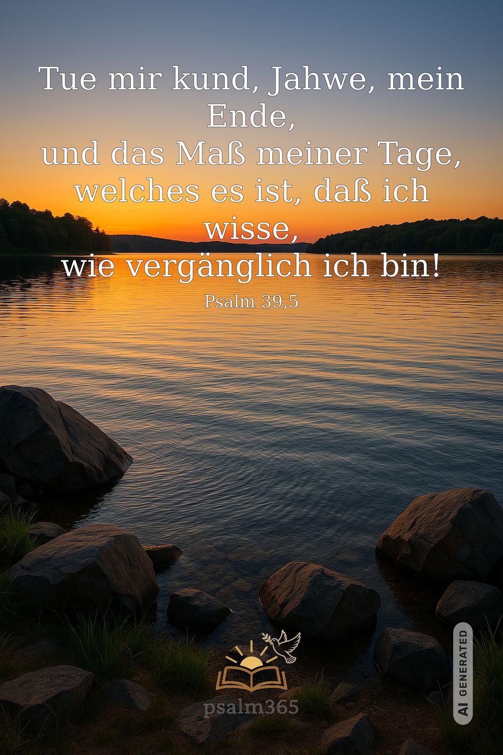 Psalm 39,5 — KI-generiertes Bild