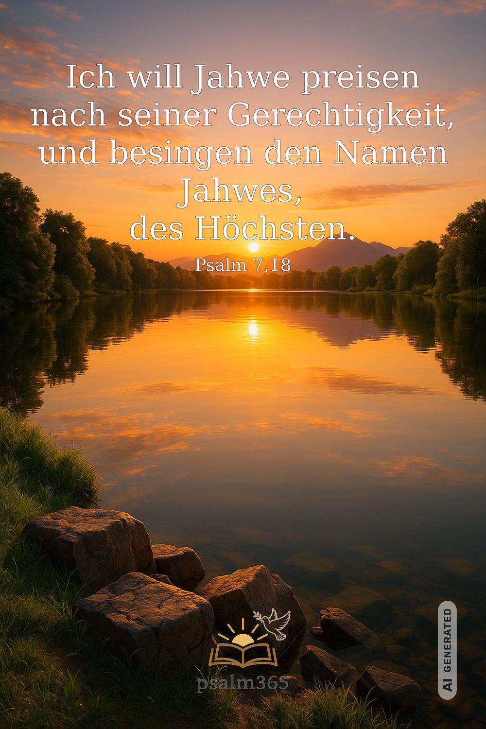 Psalm 7,18 — KI-generiertes Bild