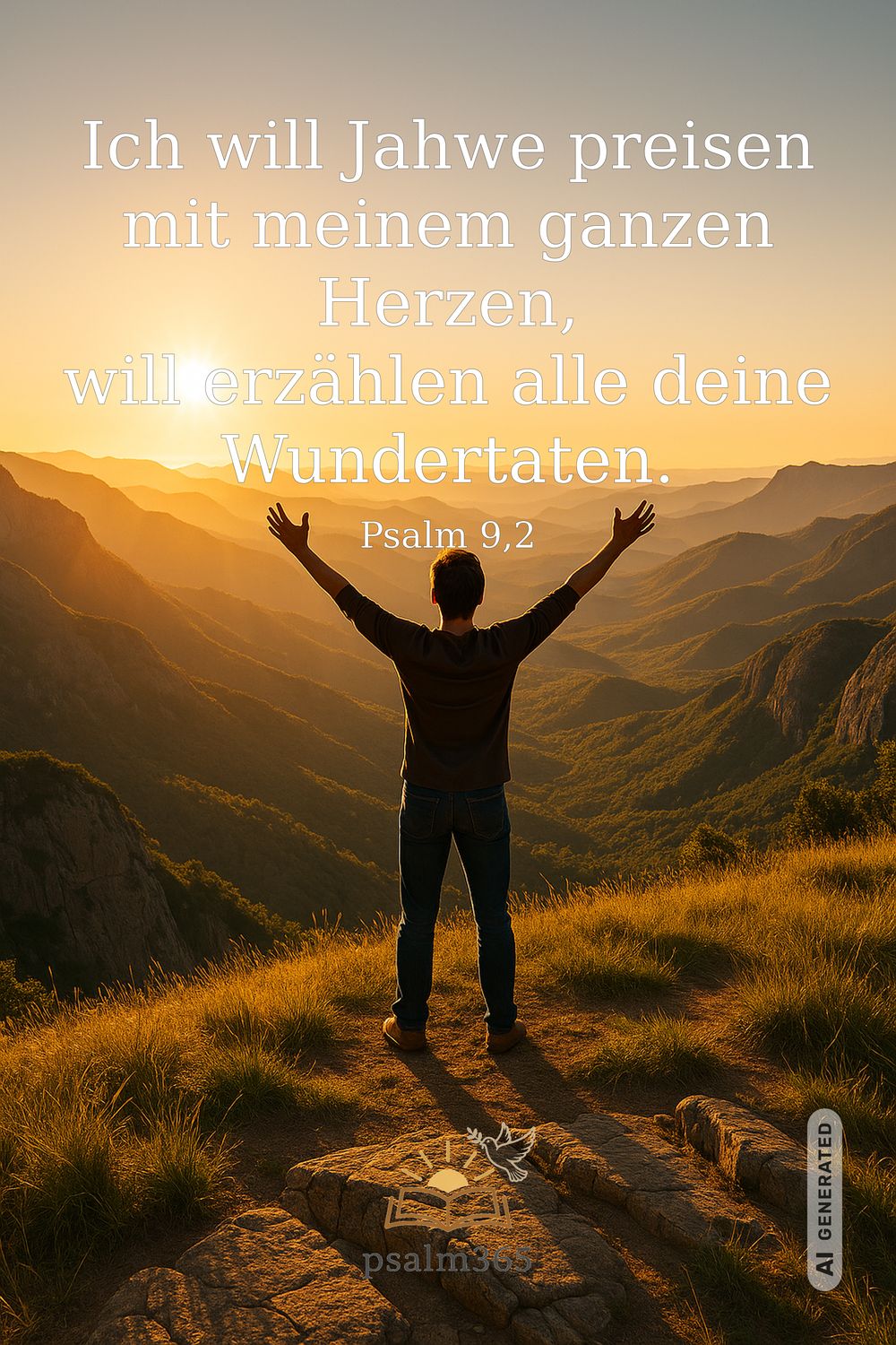 Psalm 9,2 — KI-generiertes Bild