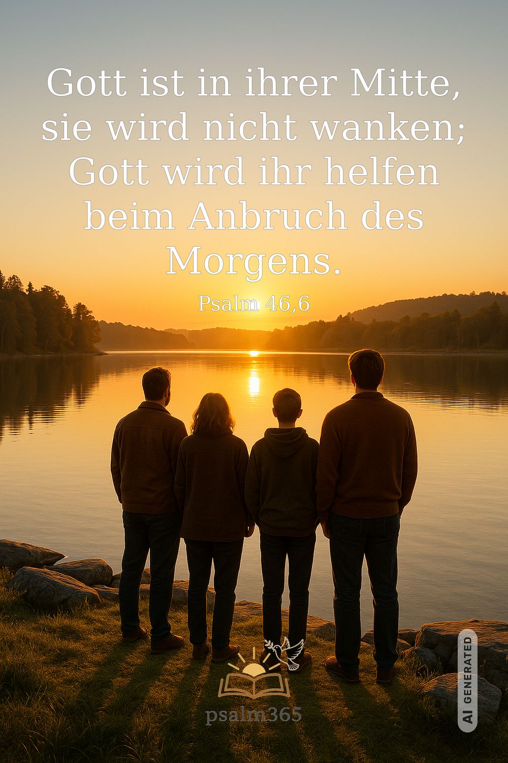 Psalm 46,6 — KI-generiertes Bild