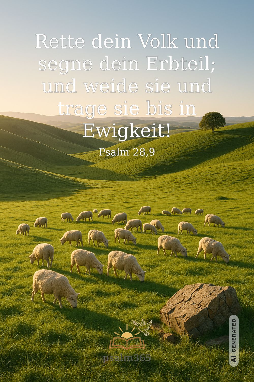 Psalm 28,9 — KI-generiertes Bild