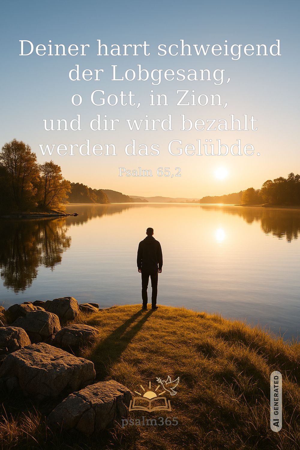 Psalm 65,2 — KI-generiertes Bild