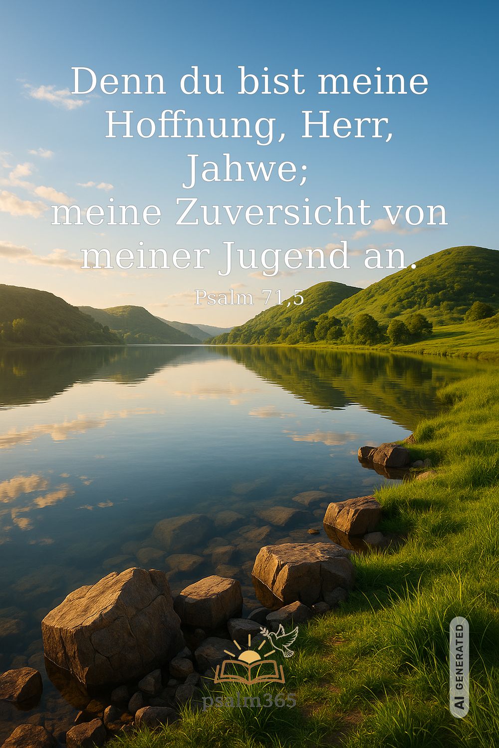 Psalm 71,5 — KI-generiertes Bild