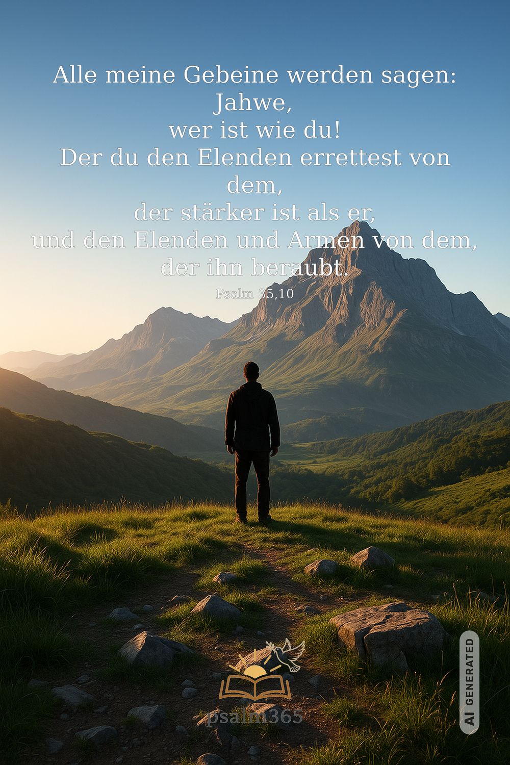Psalm 35,10 — KI-generiertes Bild
