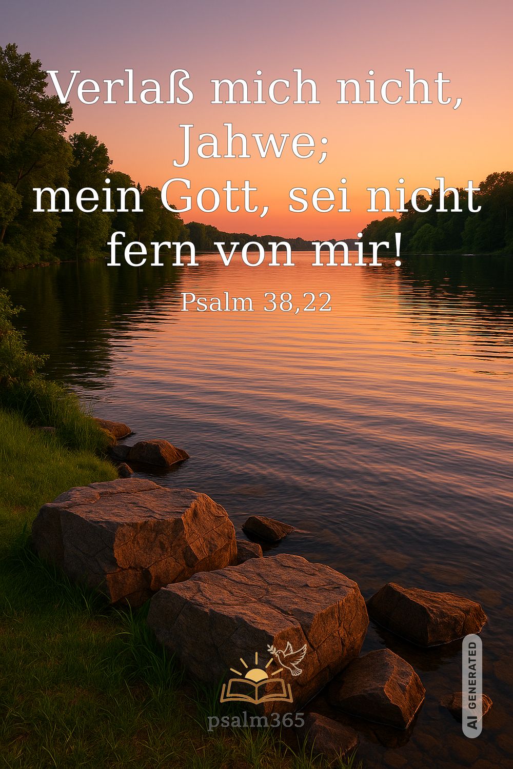 Psalm 38,22 — KI-generiertes Bild