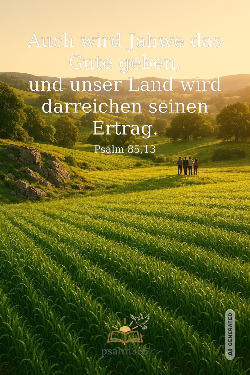 Psalm 85,13 — KI-generiertes Bild