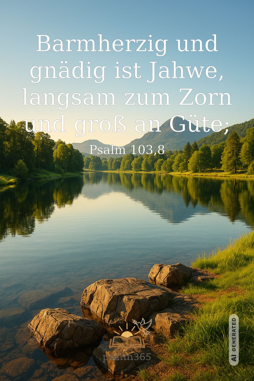 Psalm 103,8 — KI-generiertes Bild